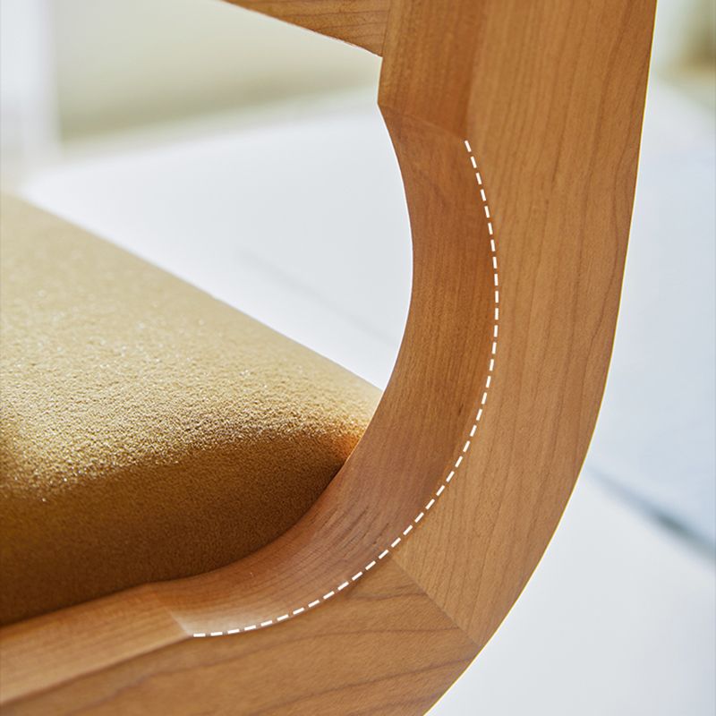 Traditionele stijl eetstoelen keukenarmloze zijstoelen met houten benen