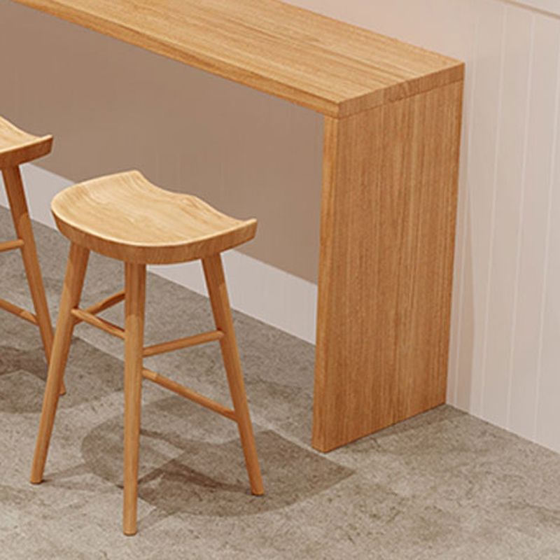 1/2/5/9 Pieces Modern Rectangular Pub Table Set Wooden Counter Table with Backless Stools