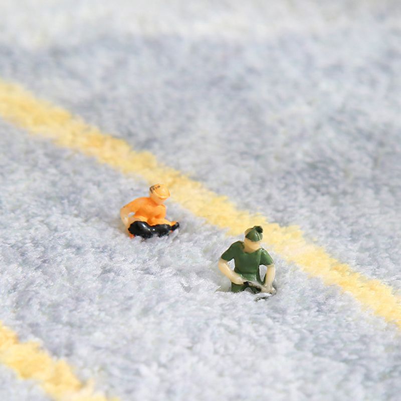 Modern Indoor Rug Contrast Panel Polyester Area Rug Non-Slip Backing Carpet for Bedside