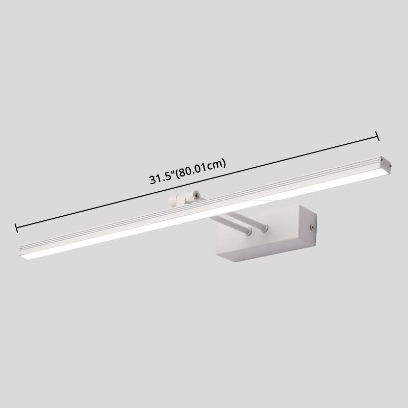 Linear Vanity Light Modern Minimalist Style Metal Single Vanity Light