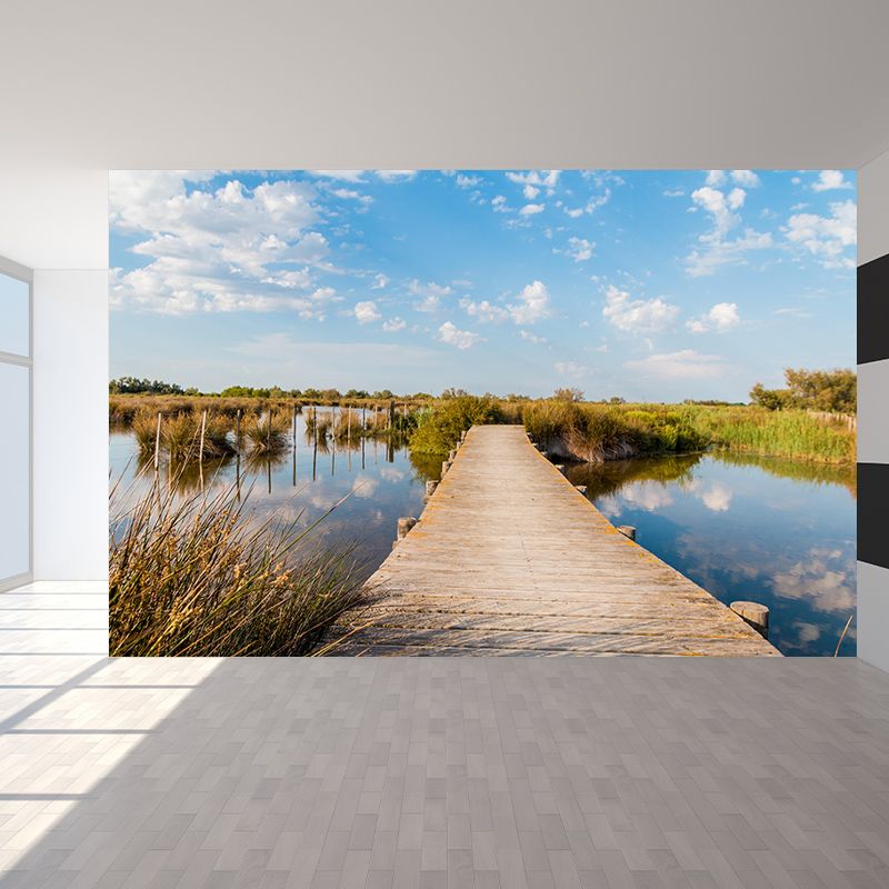 Space Extension Wall Mural Modern Style Mildew Resistant for Dining Room