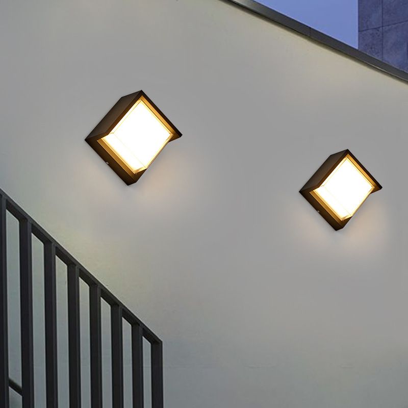 Lámpara de montaje de pared acrílica de 1 luce