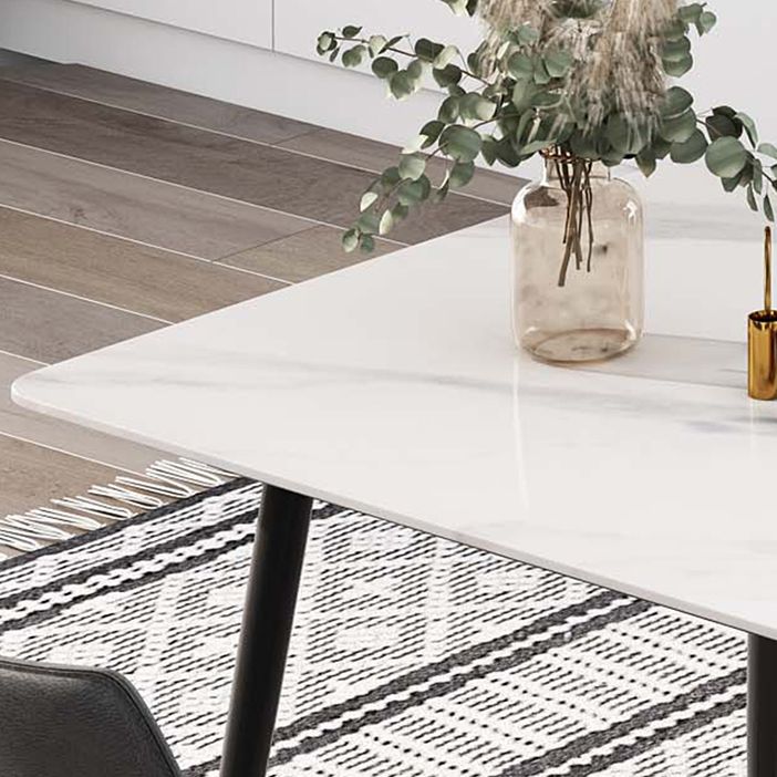 Rectangle Stone Home Furniture Industrial Style Dining Room Collection