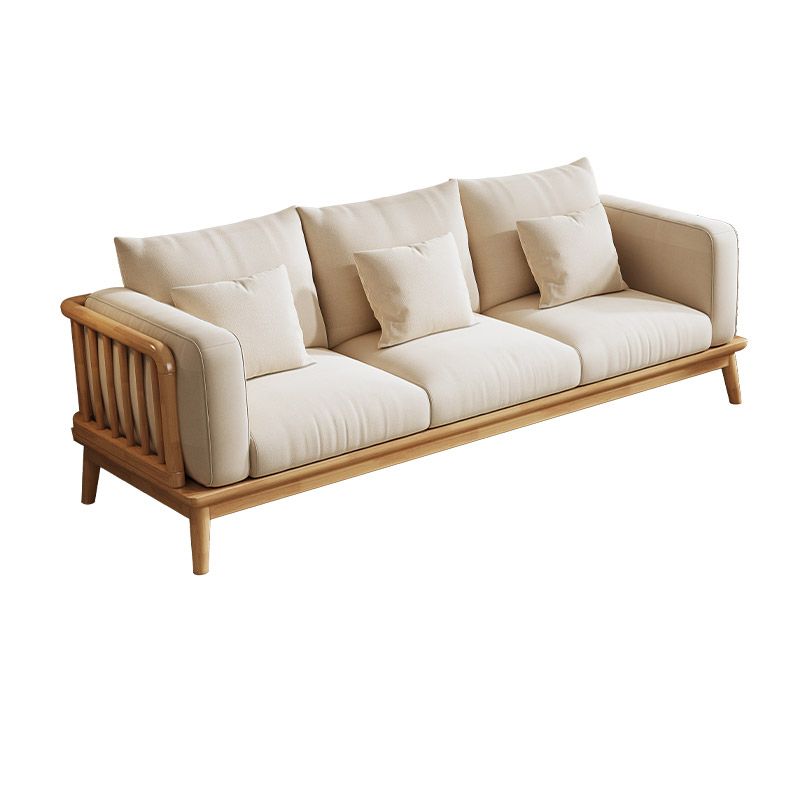 35.4" H Contemporary Cotton Blend Square Arm Sofa for Living Room