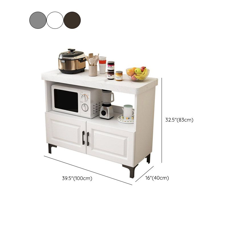 Modern Style Kitchen Island Table Double Sided Cabinet Kitchen Island