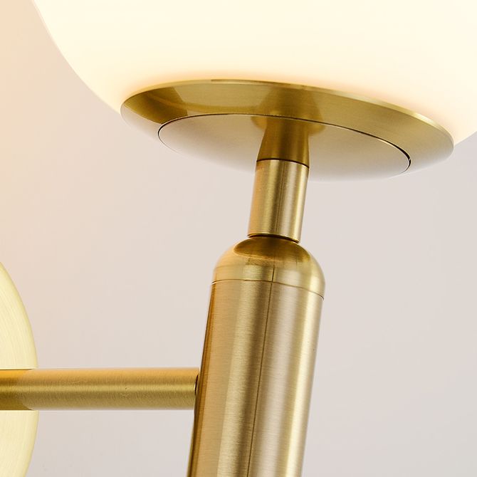 Nordic Vanity Lighting Simple Glass Wall Light Sconce for Bathroom