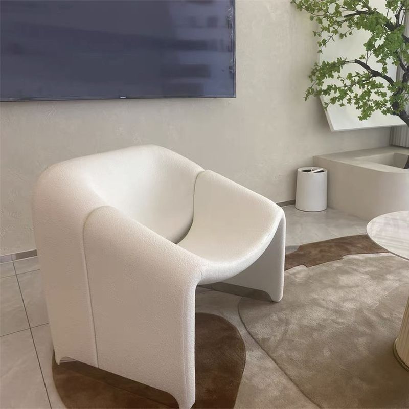 30.7"Wide Solid Color Armchair, Fixed Back Single Chair for Apartment