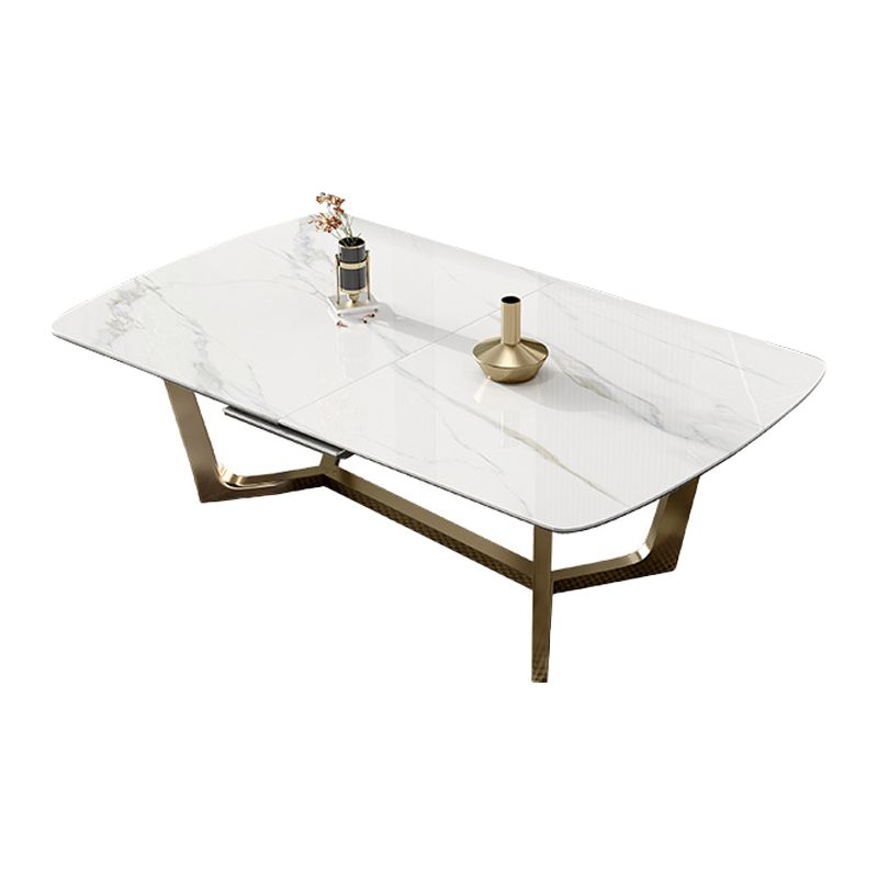 Glam 1/4/5/7 Pieces Scalable Dinette Set with Sintered Stone Rectangle Dining Table Set