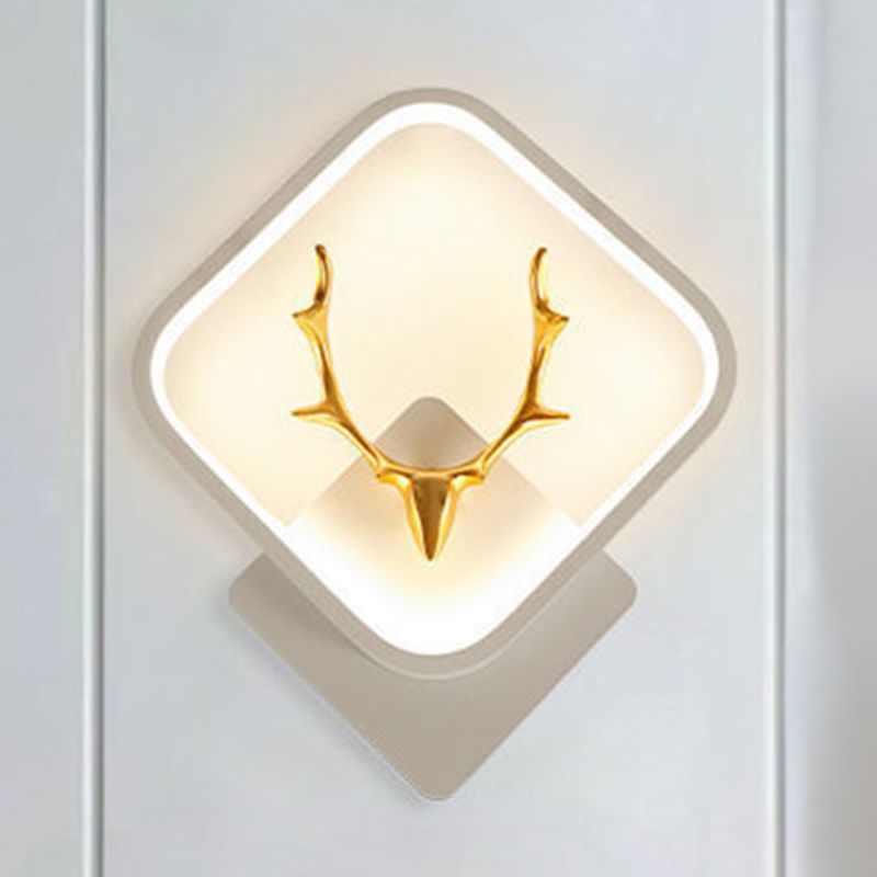 Modern Simple Wall Mount Light LED Wall Sconce Light with Silica Gel Shade for Bedroom