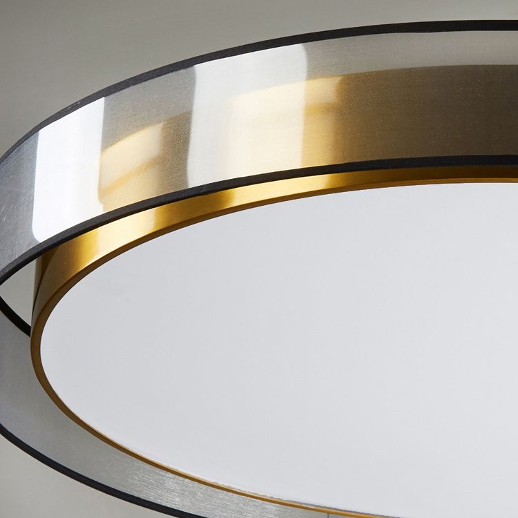 Luxe messing inbouw plafondlamp LED elegante plafondmontage lichtarmatuur voor woonkamer