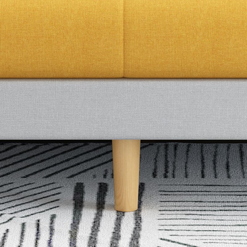 Fabric Square Arm Sectional Sofa 31.5"High Modern Tufted Split-Back Sofa with Storage