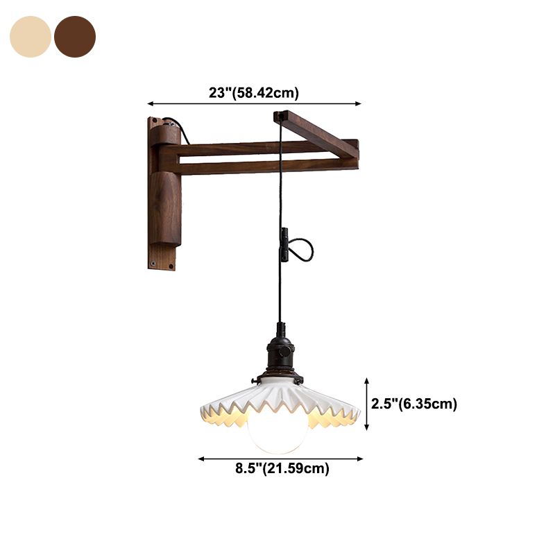 Modern Creative Wall Light Porcelain Bedside Wall Sconce Light for Bedroom