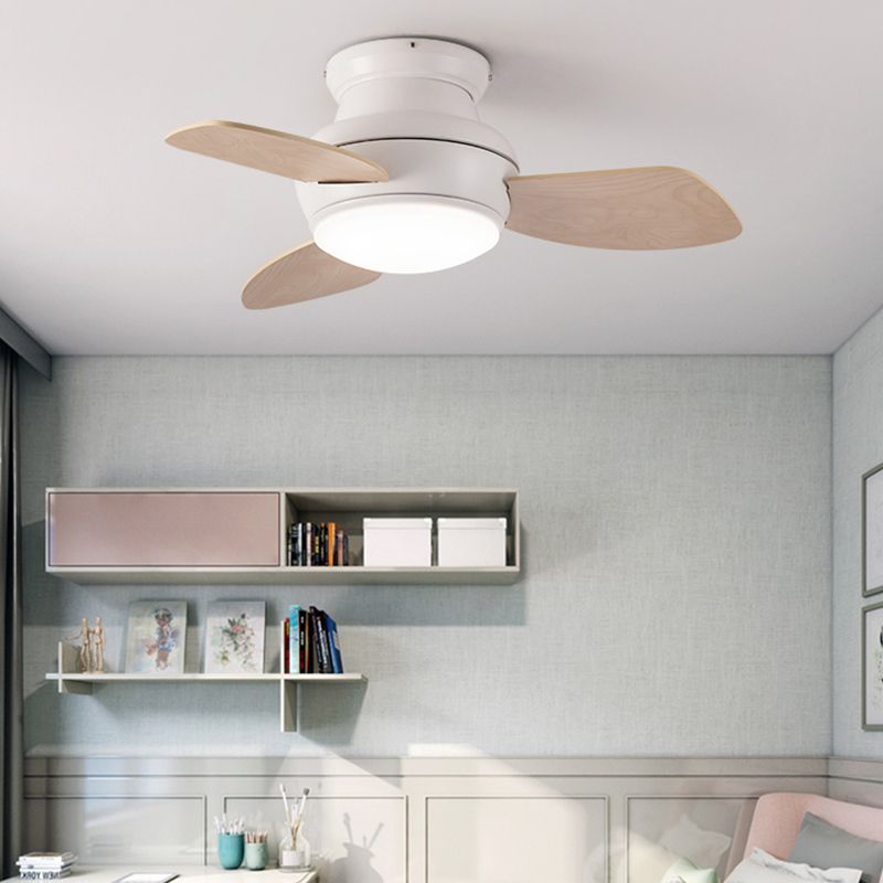 1 Light Ceiling Fan Lamp Modern Style Metal Ceiling Fan Light for Children's Room