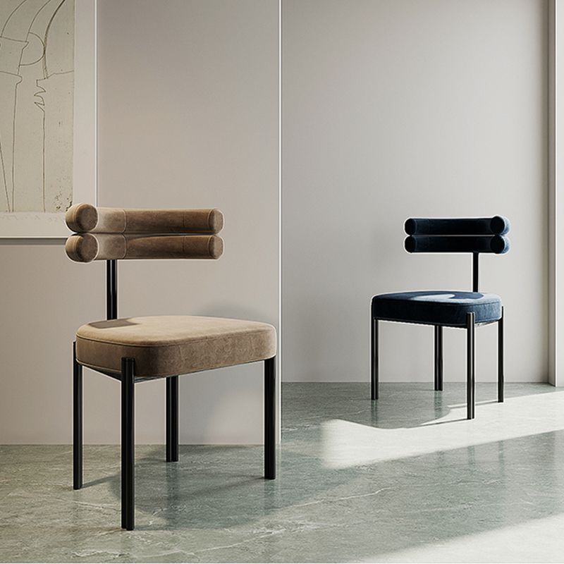 Contemporary Armless Dining Chairs Upholstered Dining Chairs