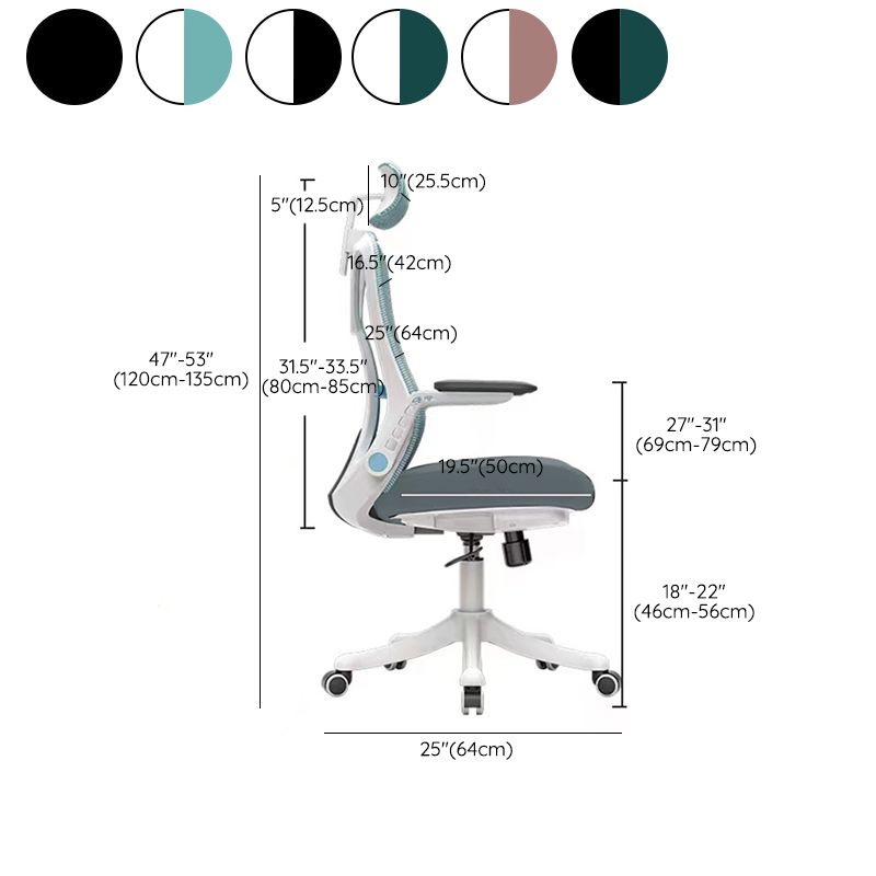 Removable Arms Office Chair Tilt Mechanism No Distressing Slide Chair with Wheels