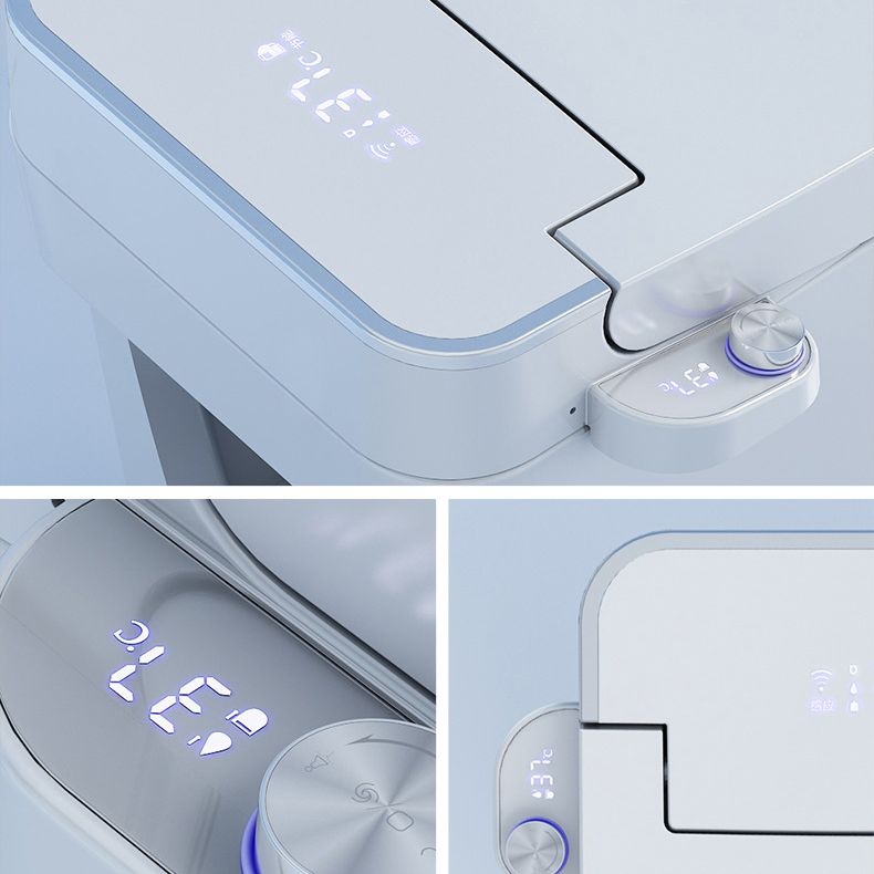 Contemporary 1-Piece Bidet Toilet Floor Mounted White Toilet Bowl for Bathroom