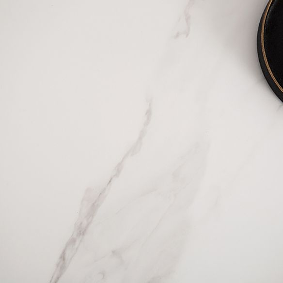 Minimalist Sintered Stone Dining Set with Rectangle Table and Wooden Base Table Set for Restaurant