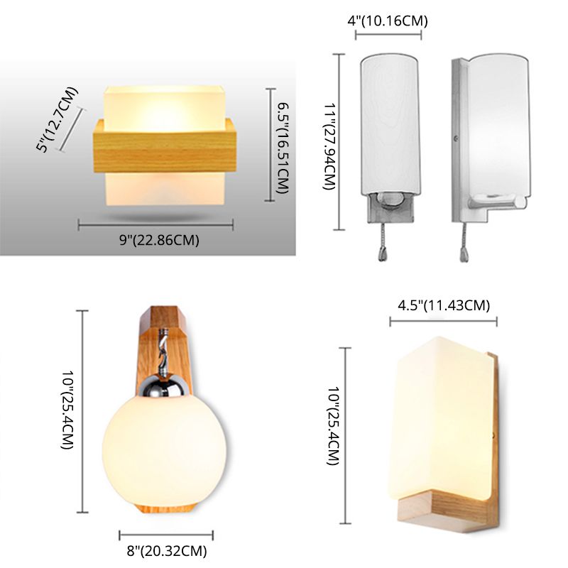 Licámetro de pared de madera de color logar