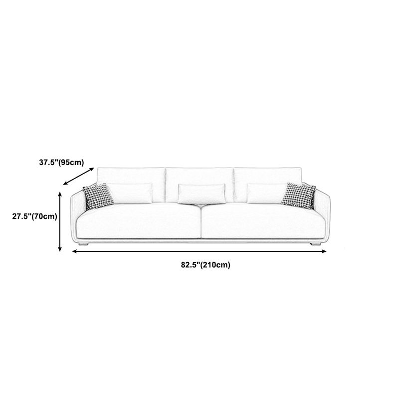 Wohnzimmer zeitgenössische hellgraue Standardtuxedo-Armsofa-Chaise