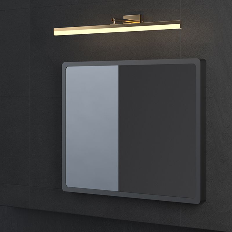 Modern Simple Mirror Front Light LED Vanity Light with Acrylic Shade for Bathroom