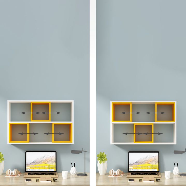 Hersteller Holzwand montiertes Bücherregal Modernes Bücherregal für Zuhause