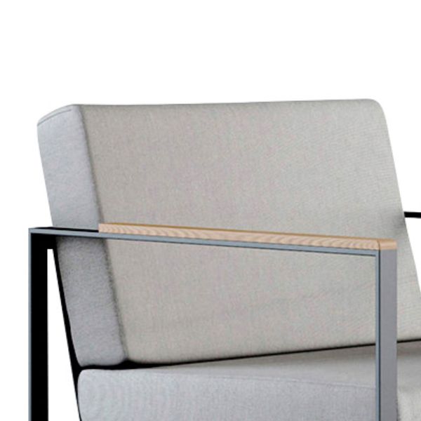 Metal Frame Patio Sofa Industrial Outdoor Patio Sofa with Cushions