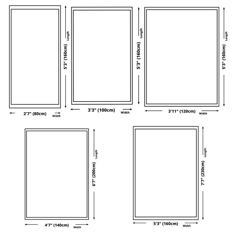 Fancy Black Modern Rug Polyester Geometric Pattern Area Rug Stain Resistant Rug for Home Decor