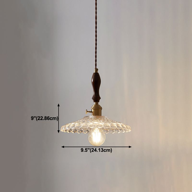 Glass de style moderne Lumière suspendue simple éclairage pendentif pour le salon