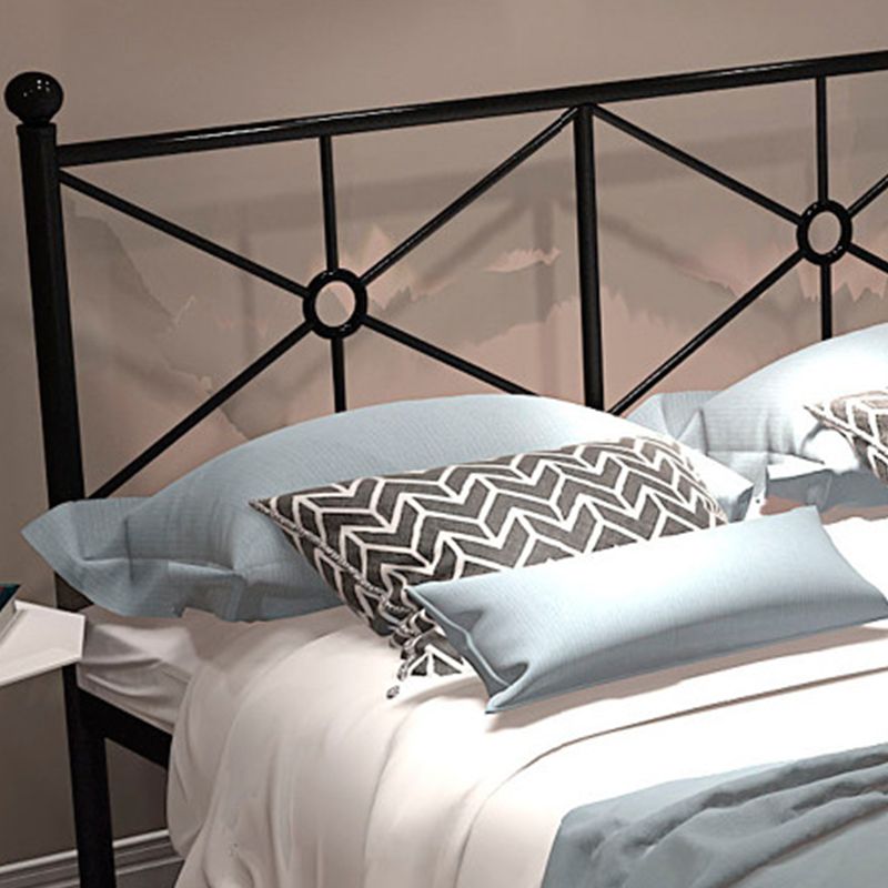 Wire-Grid Open-Frame BedIron Bed Frame with Headboard 39 inch