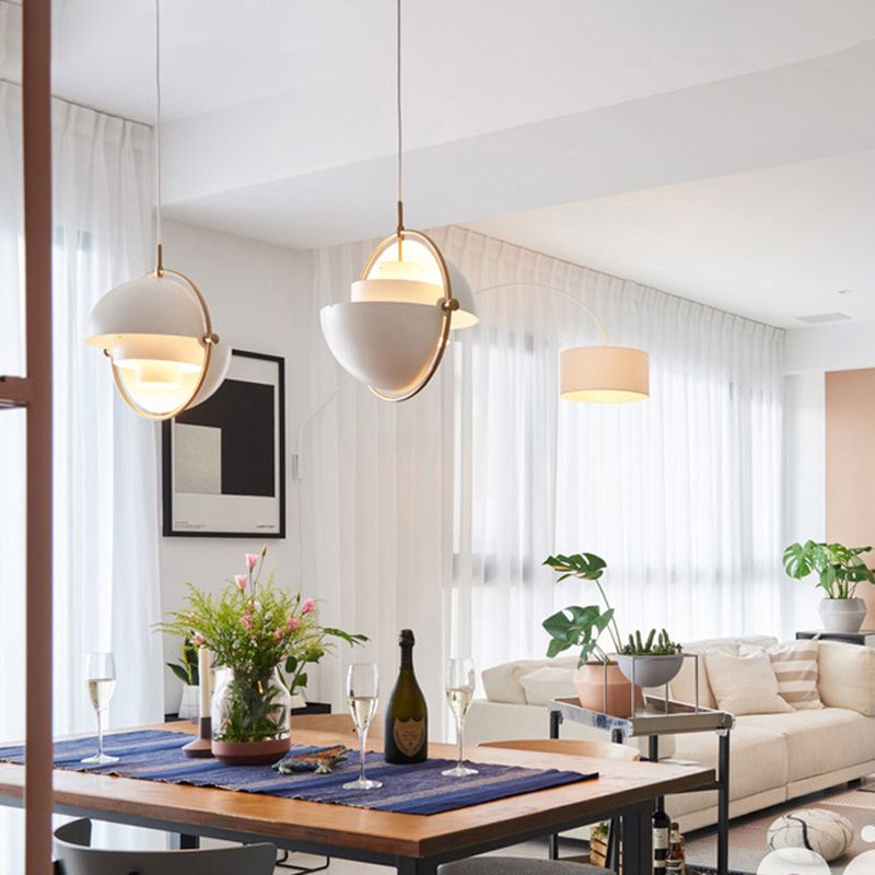 Metal Mobile Shade Hanging Ceiling Light Modern Pendant Light Fixture for Dinning Room