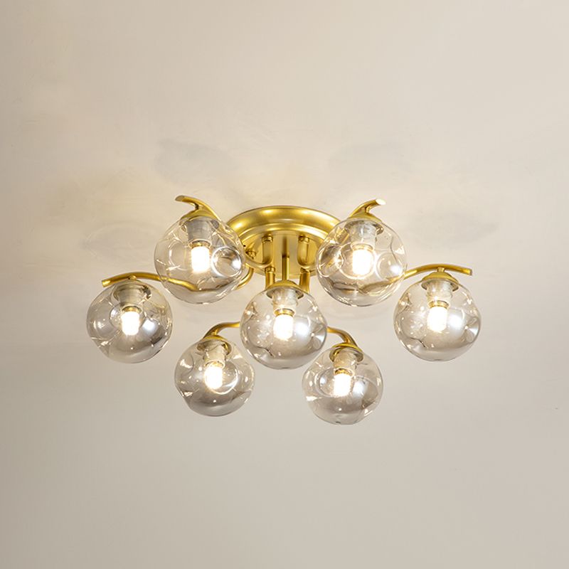 Dekorative Unterputzleuchte aus Glas für das Wohnzimmer