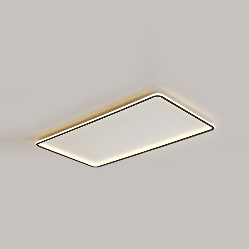 Plafonnier géométrique à LED de style simple, plafonnier en métal