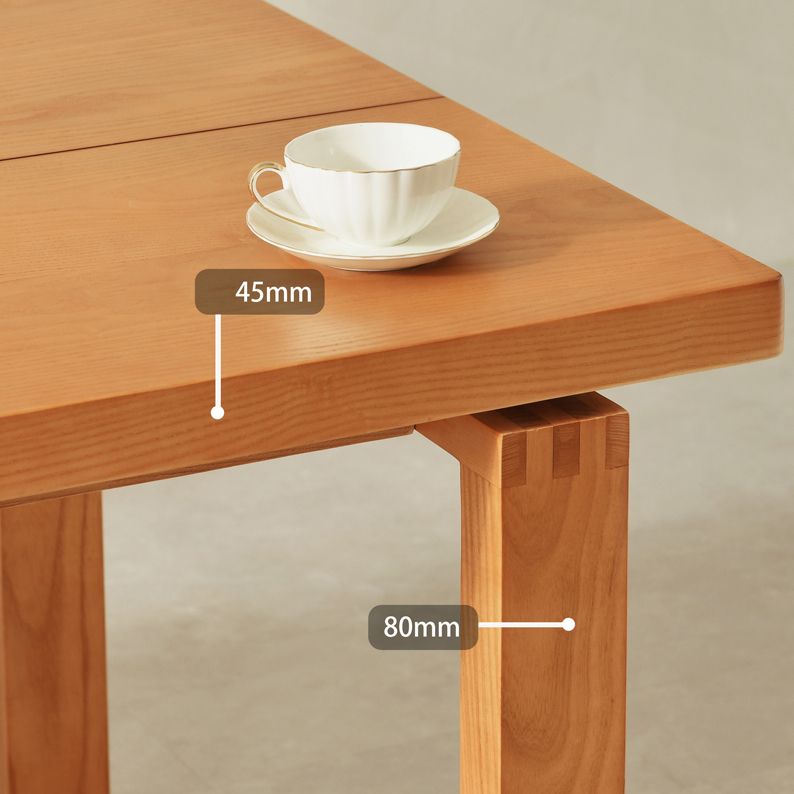 Modern 1/3/3/5 Pieces Dining Set Rectangle Solid Wood Dinette Set in Natural