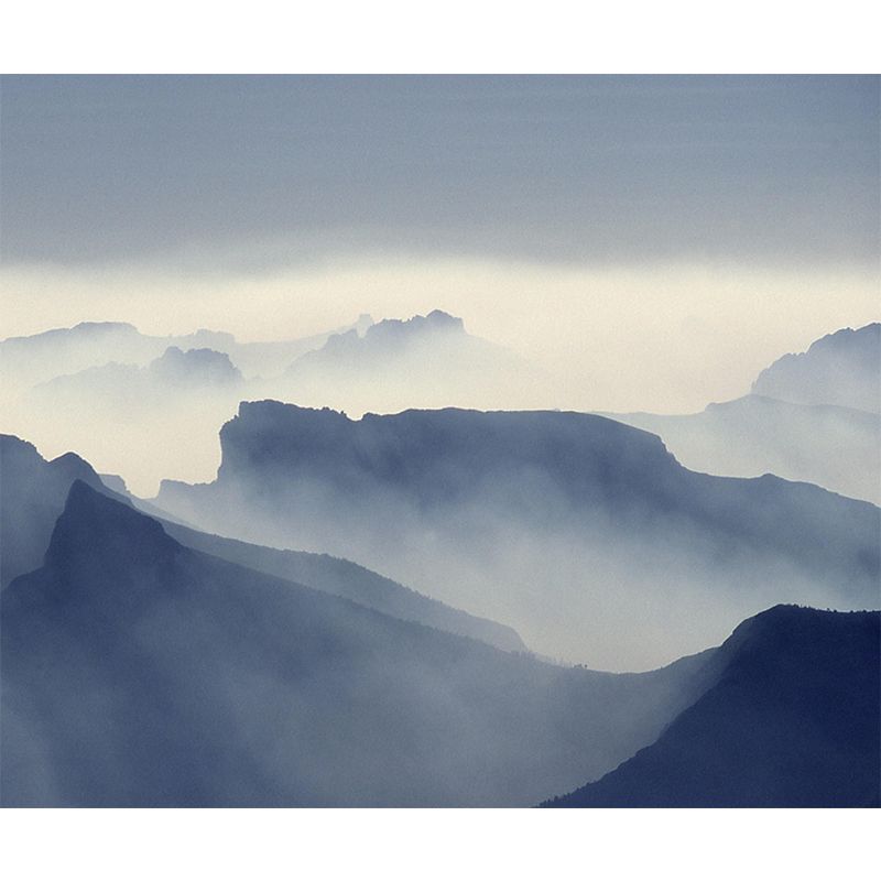 Sky Scene Mountain Wall Mural Wallpaper Photography Mildew Resistant for Sitting Room