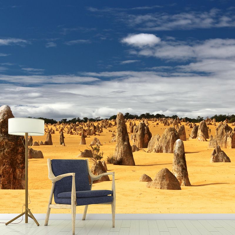 Eco-friendly Desert Mural Decorative Mildew Resistant for Sitting Room Bedroom