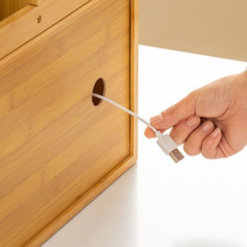 Closed Back Vertical Bookshelf Contemporary Wood Bookcase with Cabinets