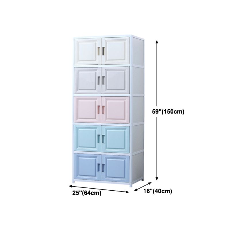 Modern Plastic Cabinets Sideboard Buffet Multicolored Living Room Buffet