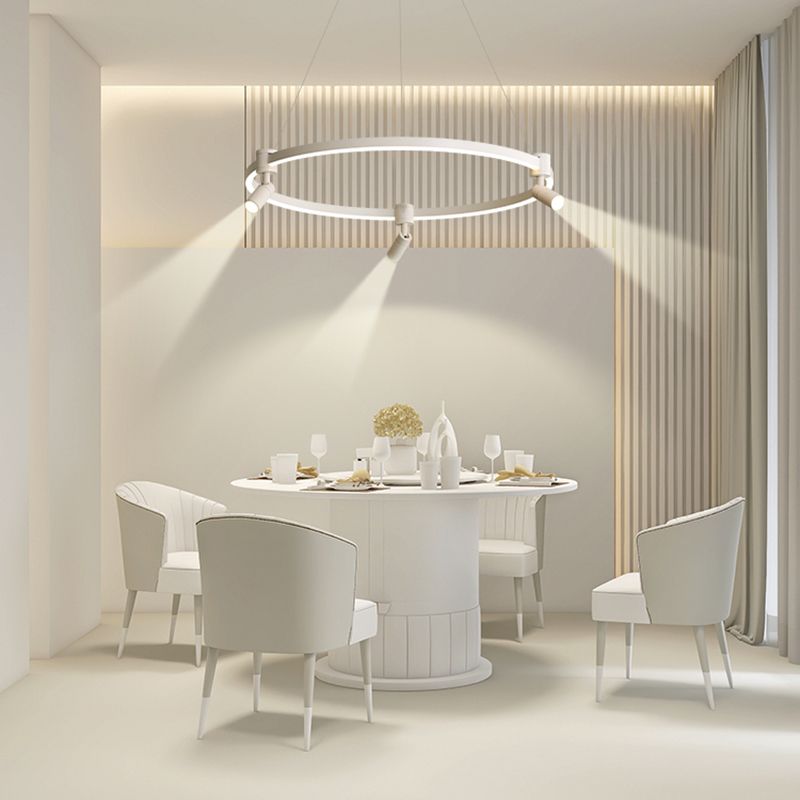 Candeliers contemporáneos accesorios de iluminación colgante orbicular araña de metal orbe para sala de estar