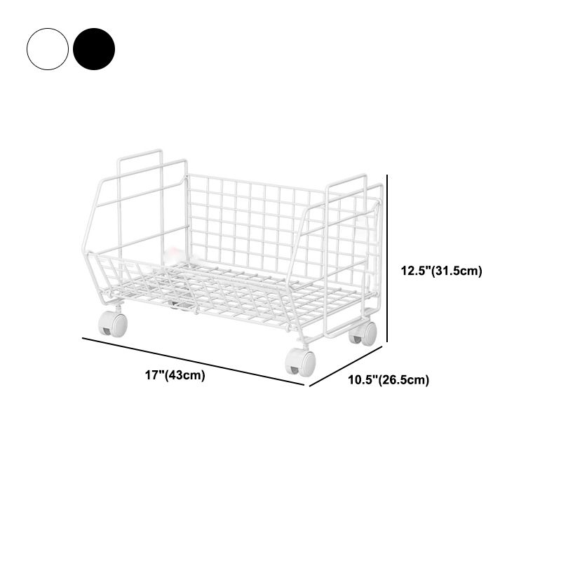 Modern Metal Bookcase, Geometric Bookshelf for Living Room, 17" L X 10.5" W