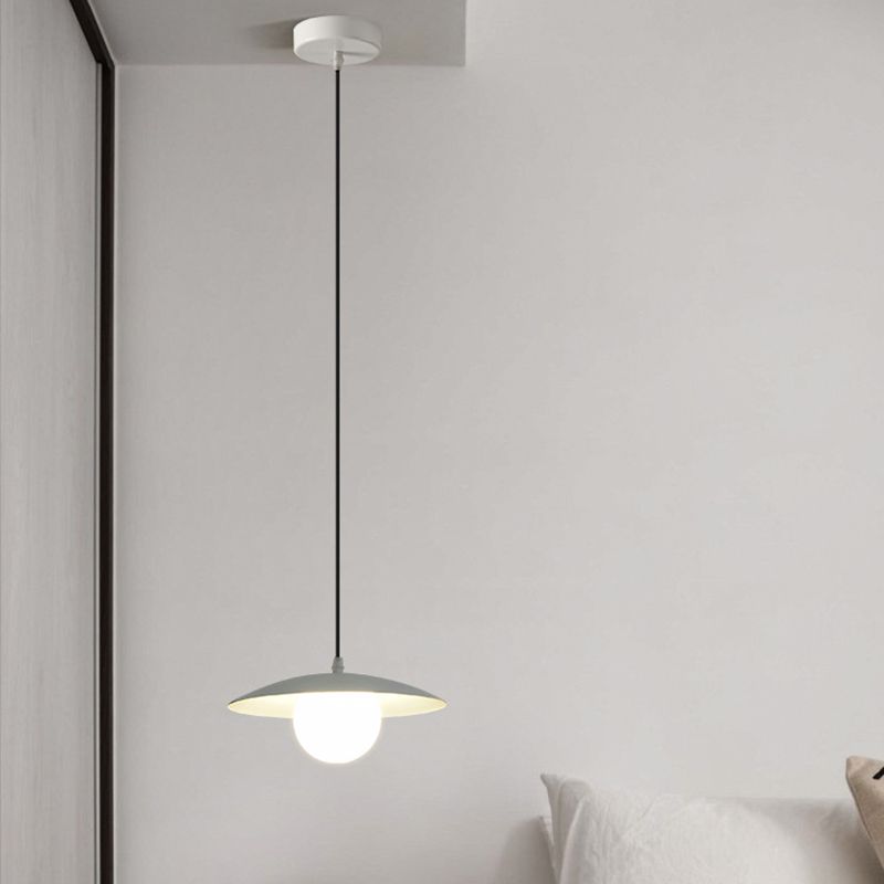 Industrial White Ceiling Light Glass Kitchen Island Lighting for Home