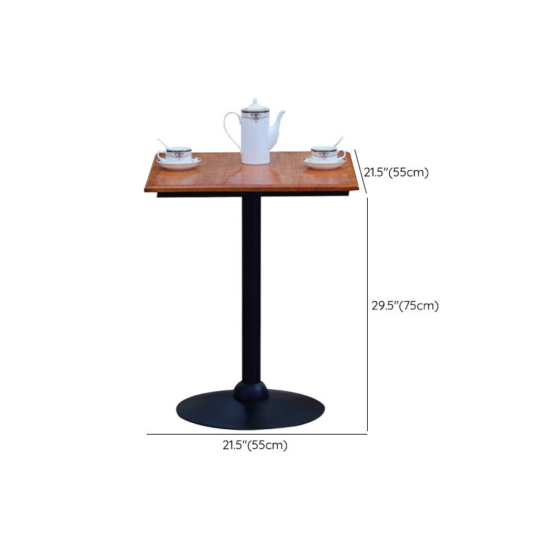 Industrial Style Bistro Bar Table Solid Wood Top Bar Table for Dining Room