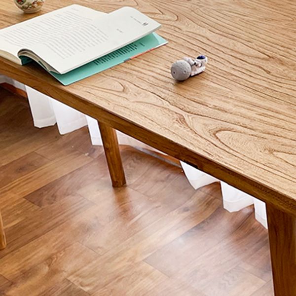 Solid Wood Base Table Rectangle Dining Table for Kitchen Dining Room