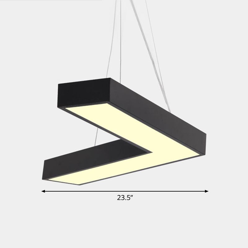 Plafond en forme de V Métal Light Light Light Simplicité LED LED FLUMER POUR RAPHER