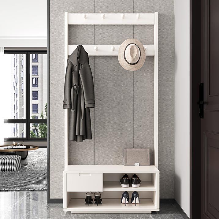 Modern Style Storage Armoire Home Wooden Wardrobe Cabinet with Shelves