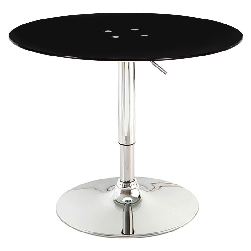 Modern Round Dining Room Table Tempered Glass Table with Pedestal Base for Home Kitchen Dinner