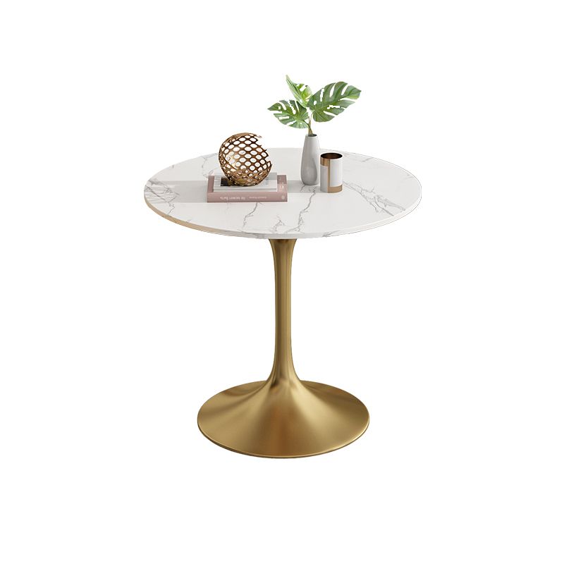 Modern Style Dining Table Sintered Stone Round Tulip Table for Dining Room