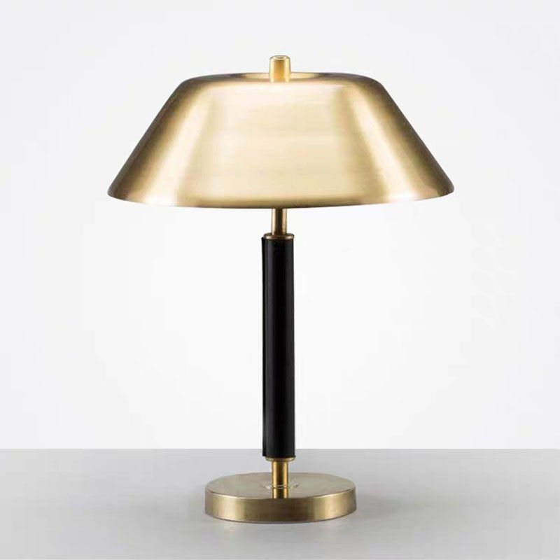 Single Light Postmodern Black Gold Metal Bedroom Living Room Desk Lamp