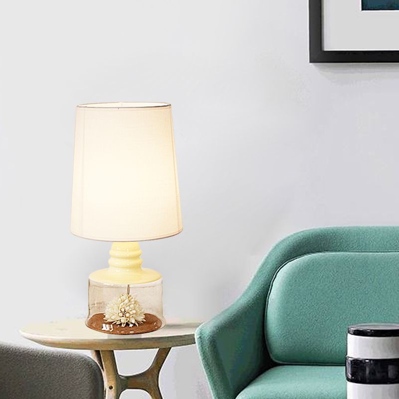 Luce pastorale del tavolo da ristorante in barilotto in tessuto pastorale a 1 tea