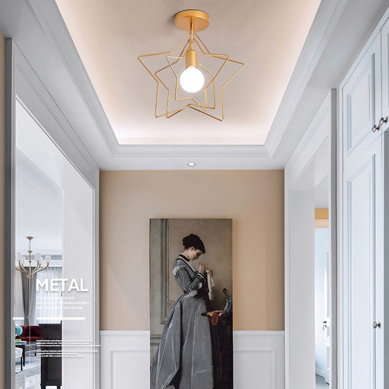 Simpuzzo di metallo rotabile Simplicity Light Bulb Single Bulb Onge Modern Style Aisle Secondo