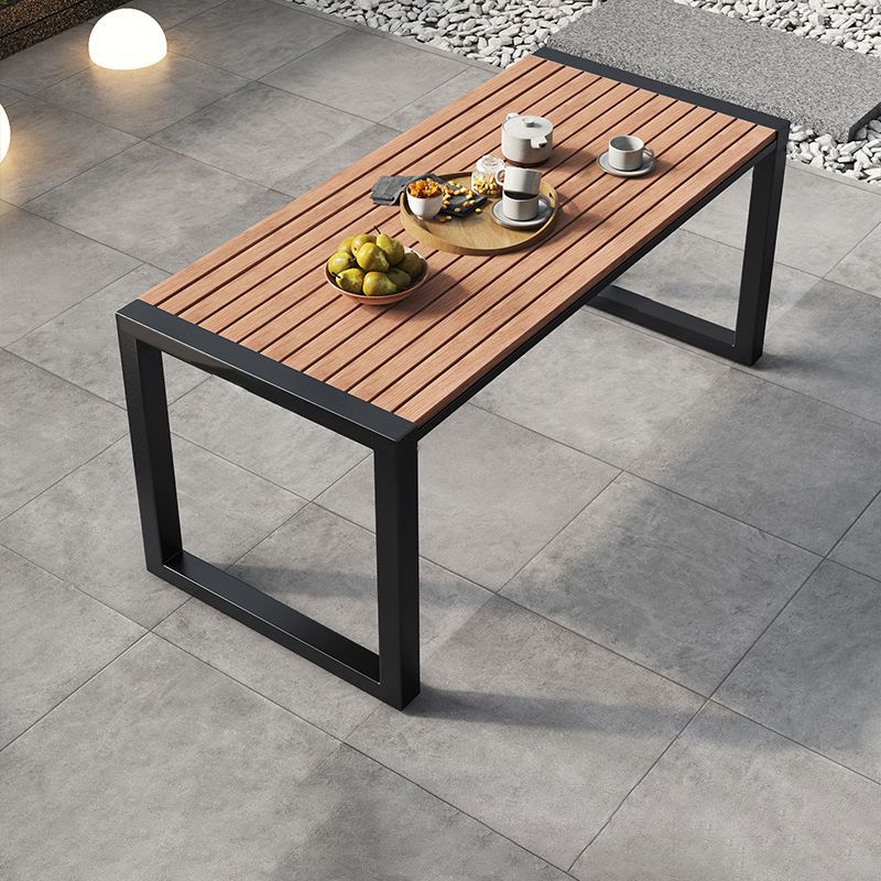 Modern 1/3/5/7 Pieces Rectangular Picnic Table Manufactured Wood Dining Picnic Table